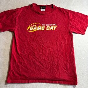 Vintage 2007 USC Trojans Football Game Day T‎ Shirt Team Trojan Mens M
